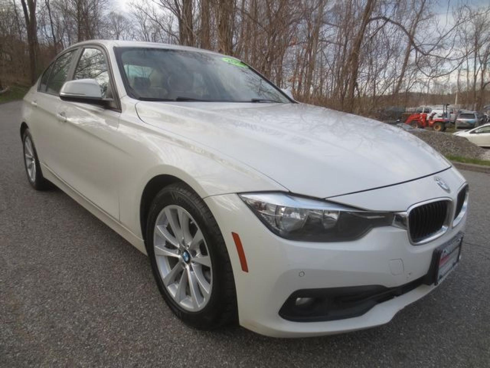 2016 White /Beige BMW 3-Series X DRIVE (WBA8E5G52GN) with an 2.0 liter 4 cylinder turbo DOHC 16V engine, Automatic 8A transmission, located at 270 US Route 6, Mahopac, NY, 10541, (845) 621-0895, 41.349022, -73.755280 - Photo #1